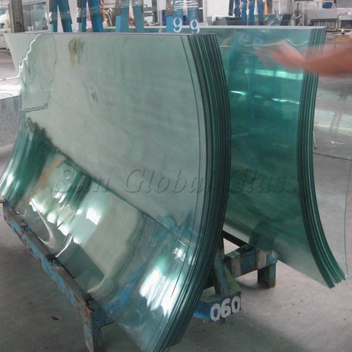 Szg Glass Factory Custom 6mm 8mm10mm12mm15mm19mm Clear/Low Iron Curved Tempered Glass
