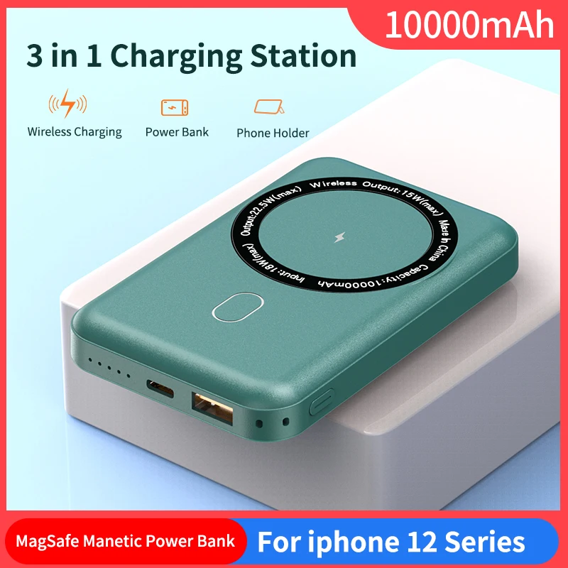 Slim 10000 mah Magnetic Portable Power Bank Mobile PD Fast Power Banks