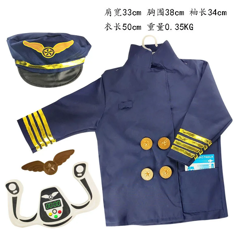 Kid Builder Career Dress Up Clothes Boys Construction Worker Costume With Tool Belt Vest Hat