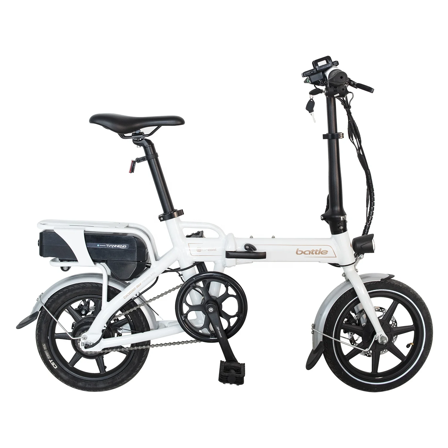 China Hot sale 14 inch Electric folding bike Portable e-bike foldable 250W for adult with CE certificate