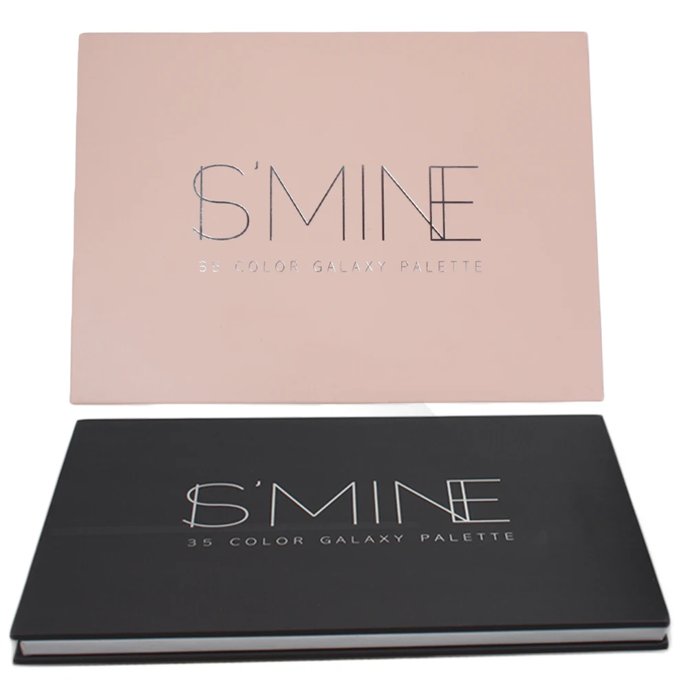 Private Label Makeup Palette 35 Color Eyeshadow Palette with Cardboard packaging