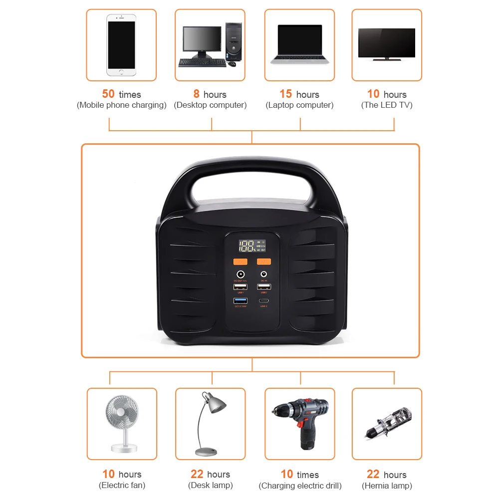 Solar Generator 1000 Watt 300w 1000w Portable Power Station 220v Power Bank