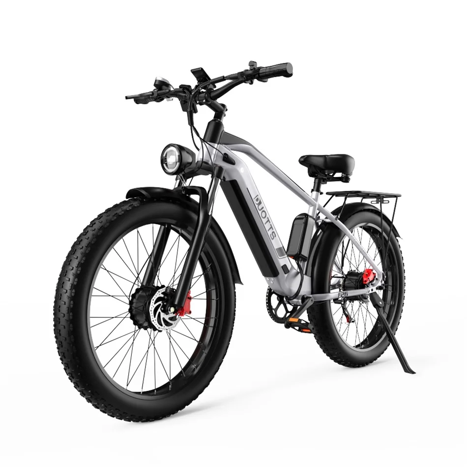 EU Warehou Dual Motor Electric Bike Ebike 48V 20AH 750W*2 Lithium Battery Rear Hub Motor Aluminum Alloy 7 Speed Ebike 26"