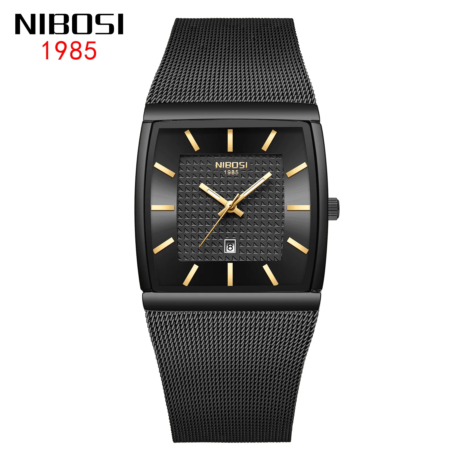 Men Top Brand Luxury Waterproof Sport Watch Men Casual Ultra Thin Mesh Band Quartz Wrist Watch