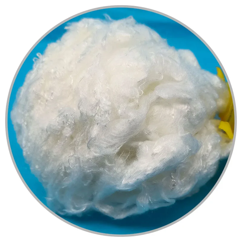 Органическое бамбуковое штапельное волокно 1 4d 38 мм для спиннинга и нетканого