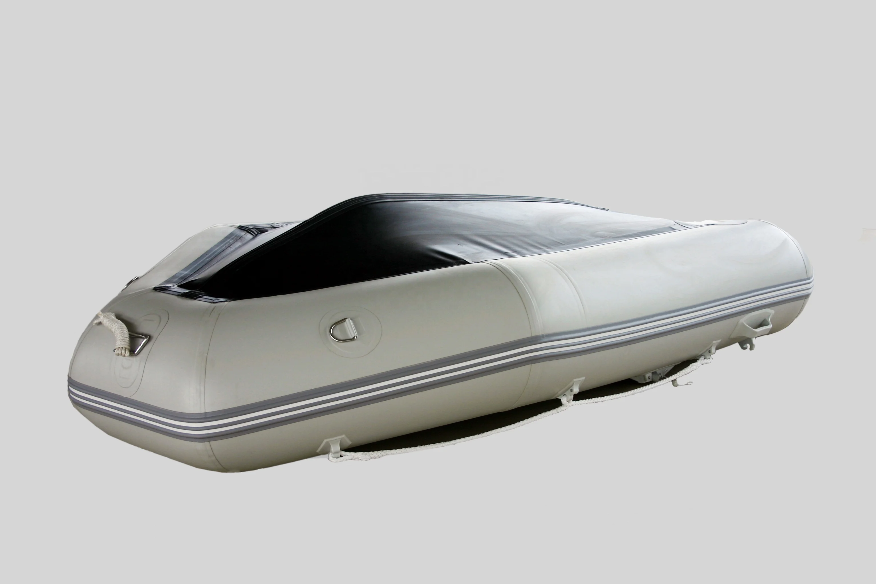 CE PVC 2.3m 230 inflatable white blue small fishing houseboat aluminum boat