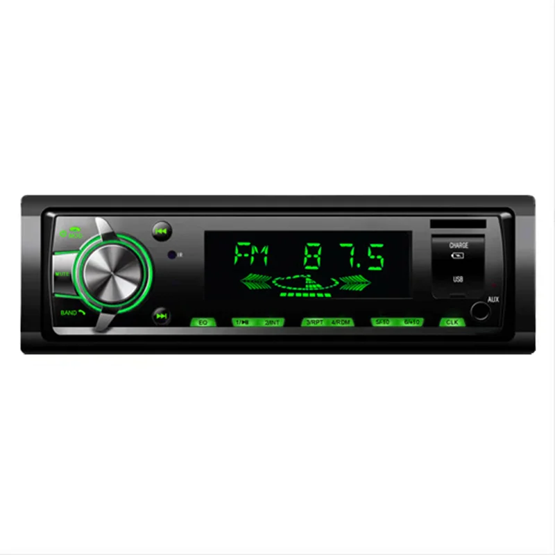 Single Din Car Stereo Car MP3 Multimedia Player USB/SD/AUX Input Car Audio with BT and Hands-Free Calling