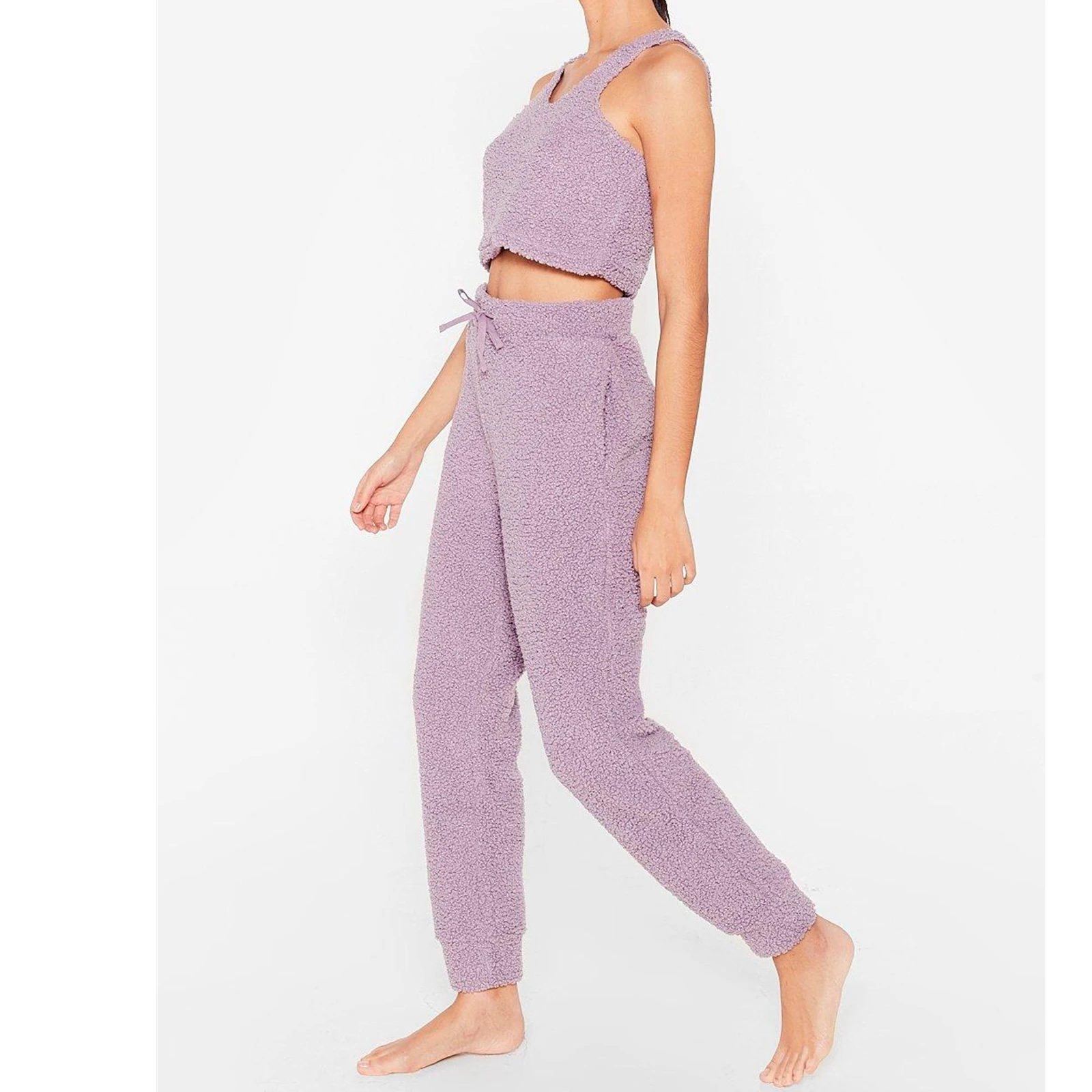 New Coming Factory in China 100% Full Test Fast Delivery Fall and Winter New Fleece Loungewear for Women