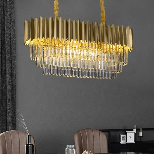 Customization Large 128W Luxury Decoration Lobby Chandelier LED Hotel Modern Ceiling Pendants Crystal Chandelier