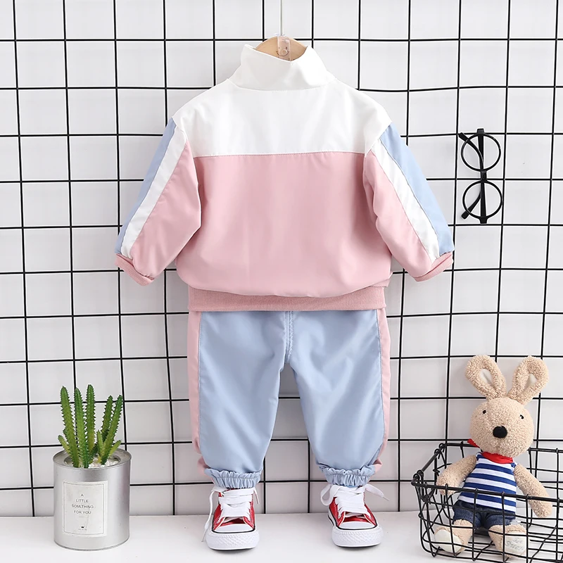 
2020 fashion kids cloths long sleeve double English stitching print kids spring and autumn girls clothes baby clothes girl 
