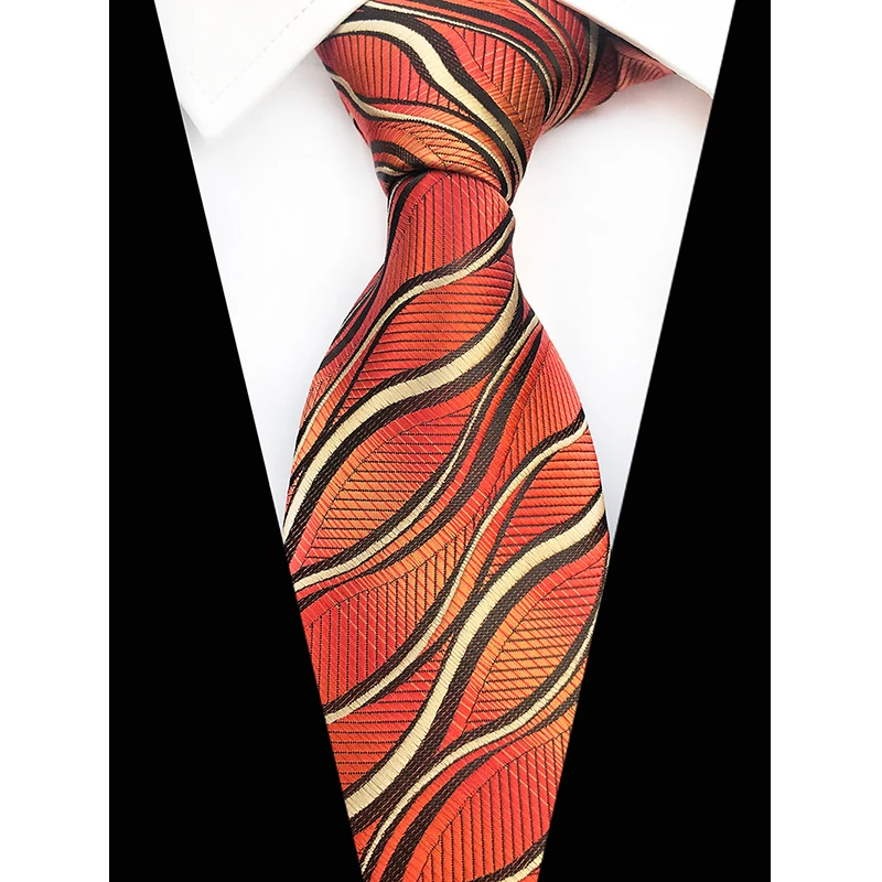 Floral Tie 8cm Silk Necktie Plaid Mens Wedding Tie Paisley Necktie Suit Business Party