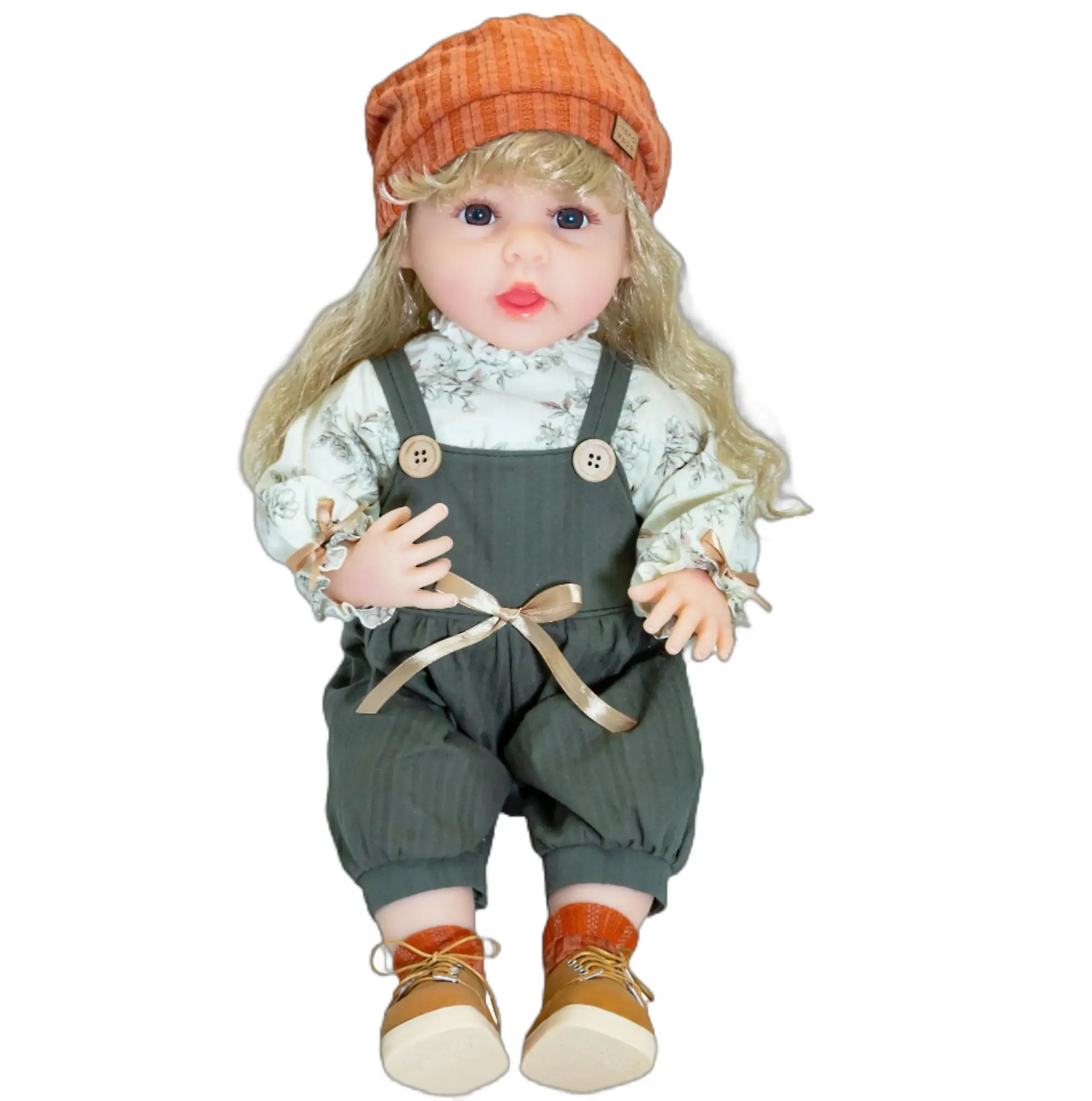 Hot sale 55cm Realistic Lifelike Baby Dolls Baby Girl Doll  Silicone Vinyl Reborn Baby Doll