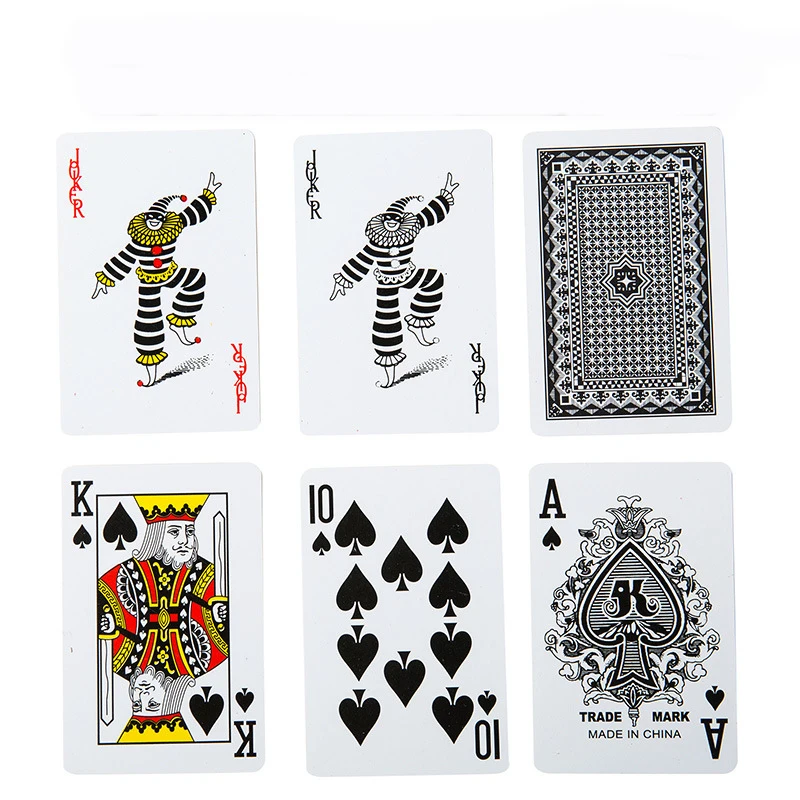 100% Plastic Playing Waterproof Cards Playing Cards Custom Logo Poker 25 Silk Plastic Playing Cards Poker