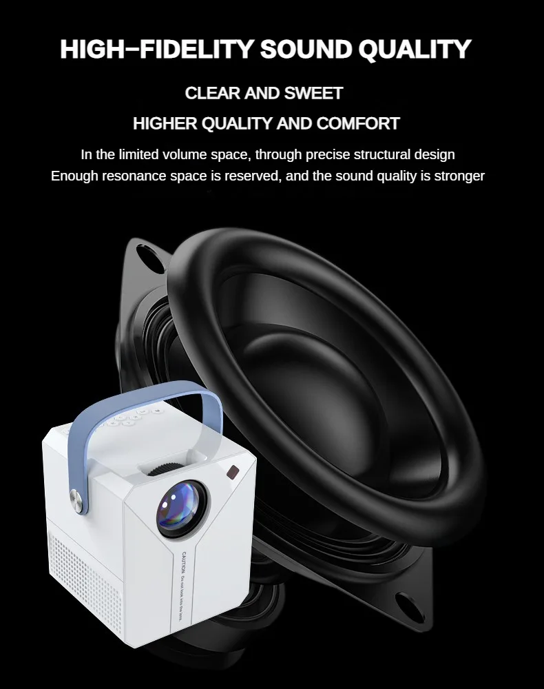 New product full HD portable projector full sealed optical engine  LCD LED video projector