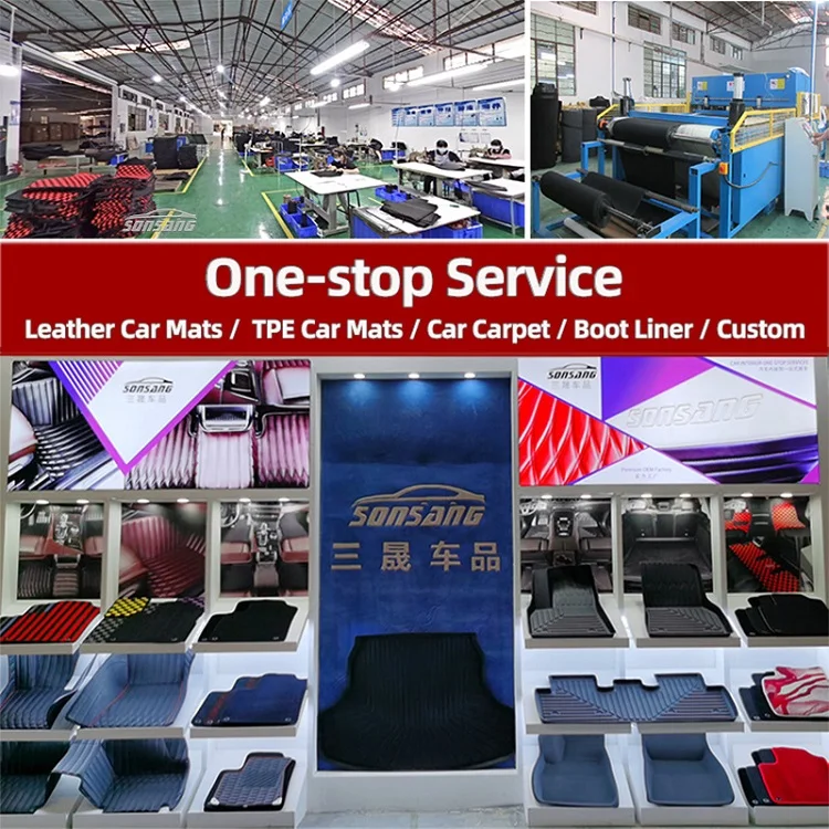 SONSANG Auto Parts Car Mats Wholesale Custom Made Car Carpet for tesla 3 model y floor mats