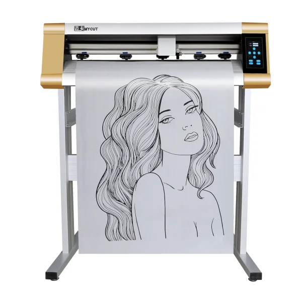 MYCUT touch screen camera contour cut vinyl cutter plotter vinyl cutitng machine