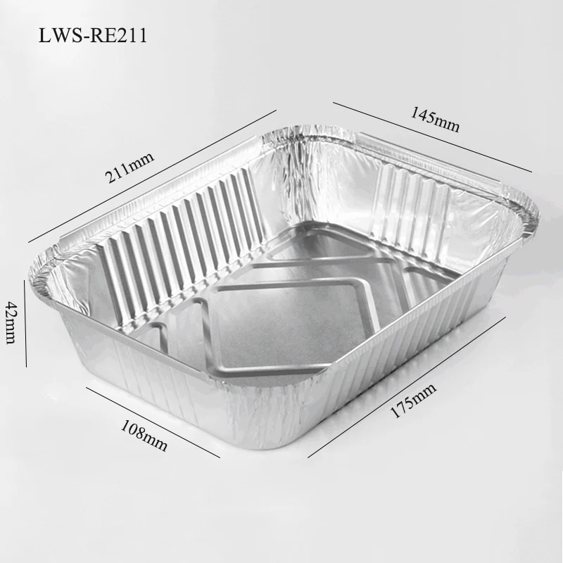 1000 Pcs Aluminium Container Food Tray Supplier with Lid Factory Direct  Takeaway Aluminum Dishes Aluminum Foil Food Lunch Box