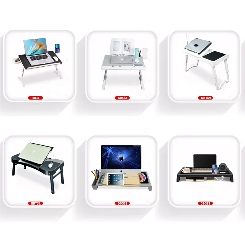 Laptop Stand Portable Laptop Desk Table Holder Laptop Cooler Stand Factory Price Adjustable Foldable Aluminum Plastic 1pcs 3days