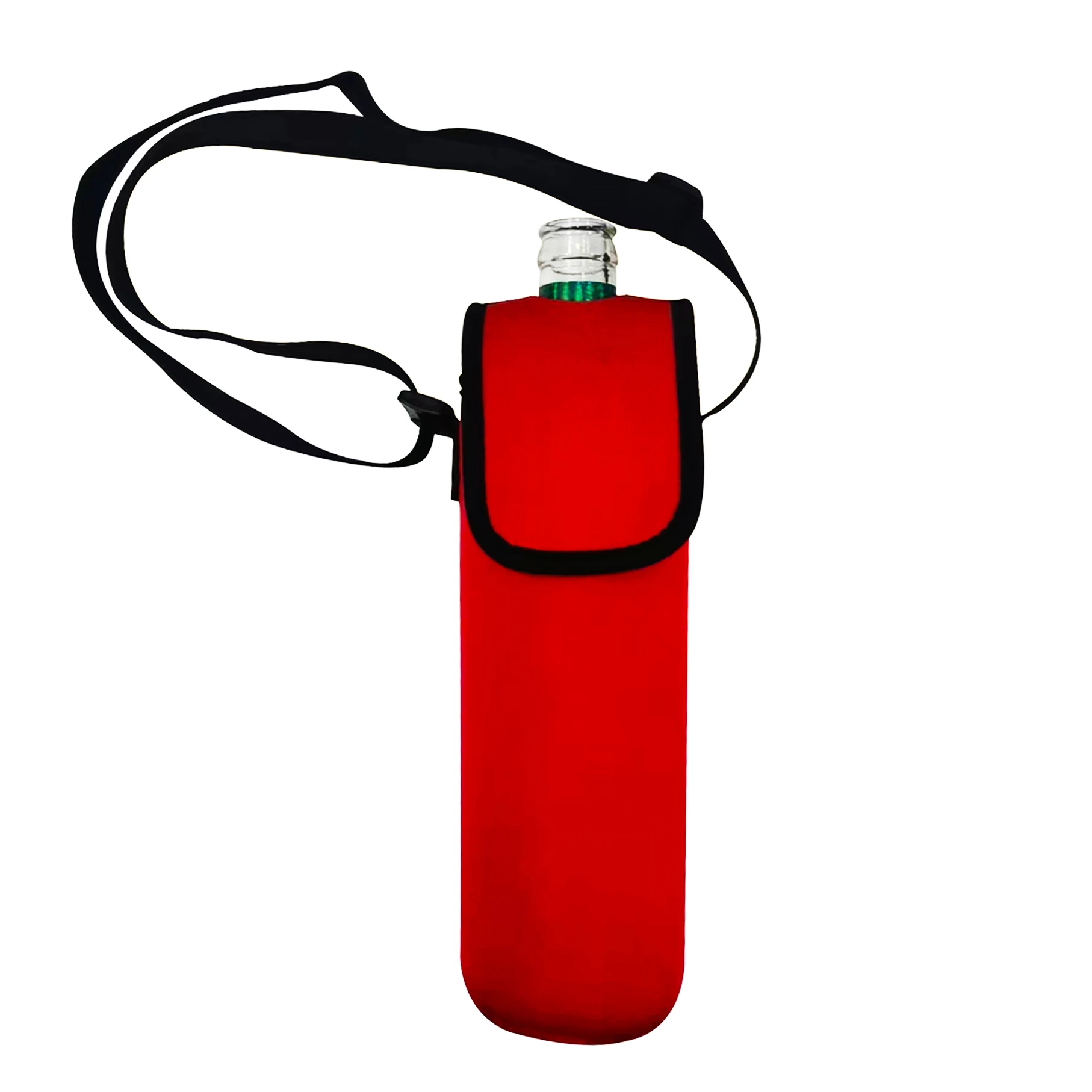 Customized Neoprene Water Bottle Carrier Sublimation Wine Bottle Holder Cover Beer Pouch Bag