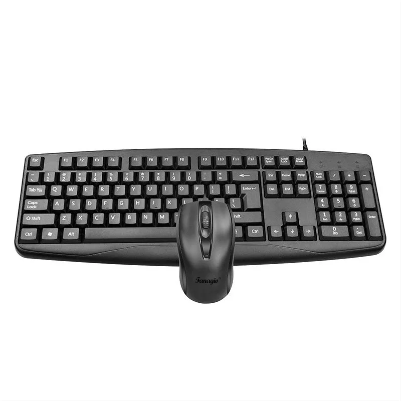 Wired USB Combo Optical Mouse Keyboard Waterproof  Wired Standard Multifunctional keyboard for office compter desktop laptop use