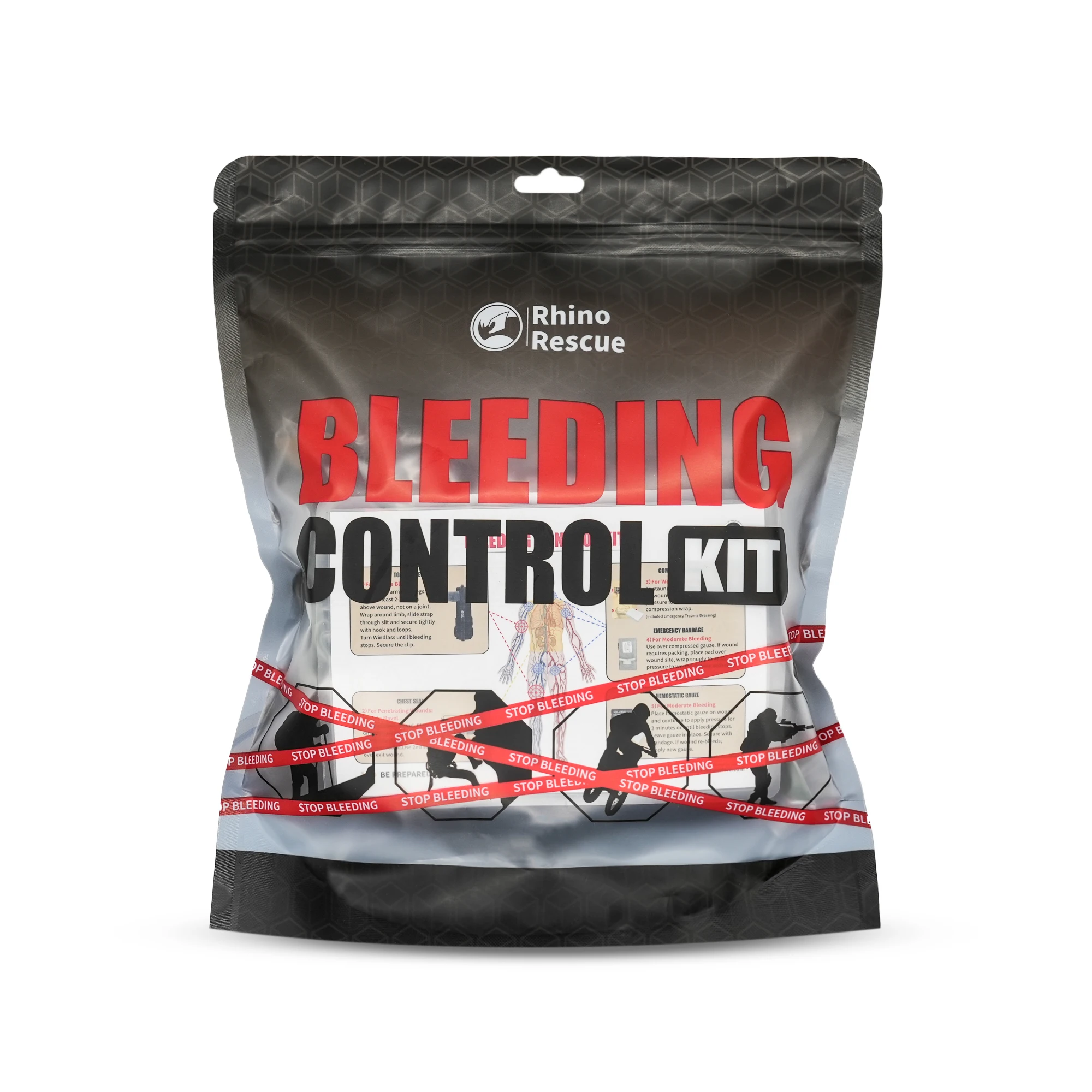 RHINO RESCUE IFAK Tactical Trauma Bag Customized Medical First Aid Kit Pouch for Medical Trauma Kit