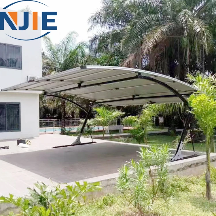 Easy install strong and sturdy waterproof metal canopy carport 2cars