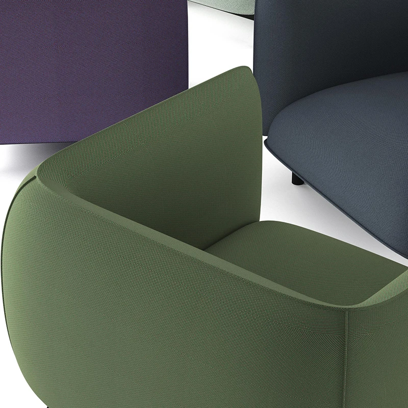 All modern reception visitor single vip waiting room office sofa set furniture