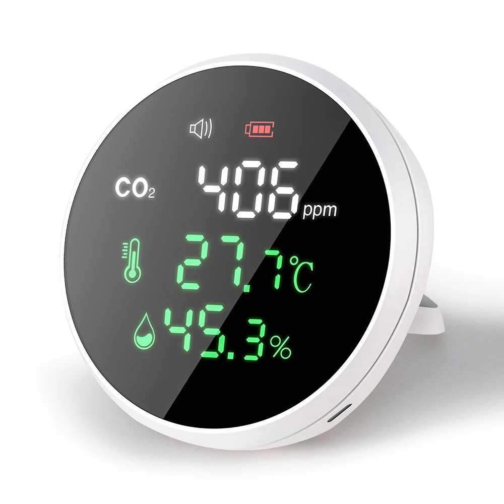 Air quality monitoring system CO2 meter PM2.5 dust detector