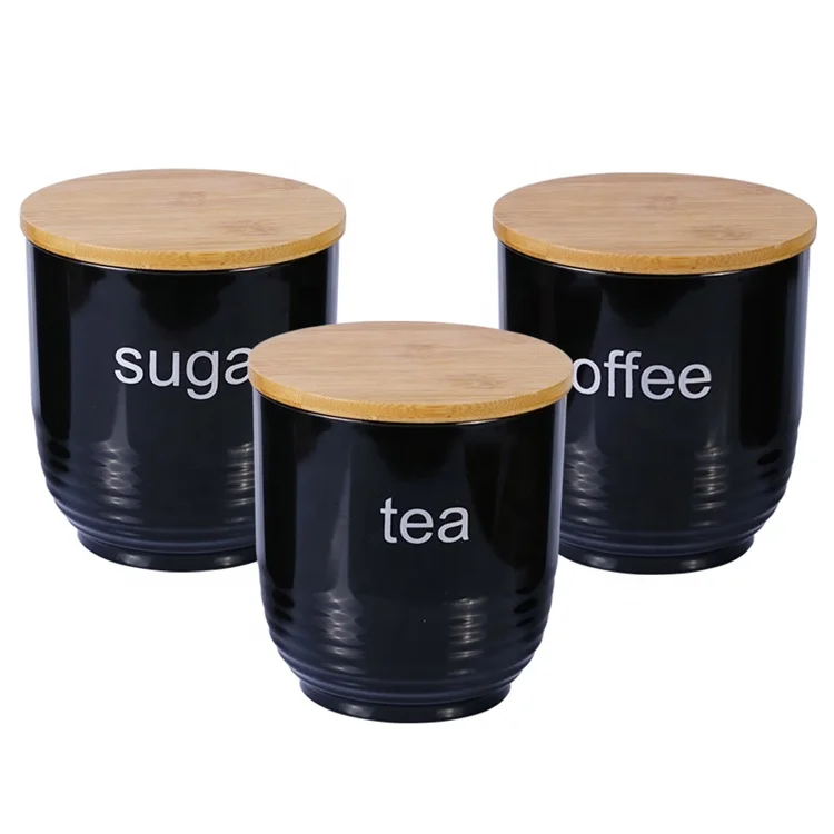 
High Quality 1000ml Plastic Storage Jars Kitchen Coffee Sugar Tea Canister 