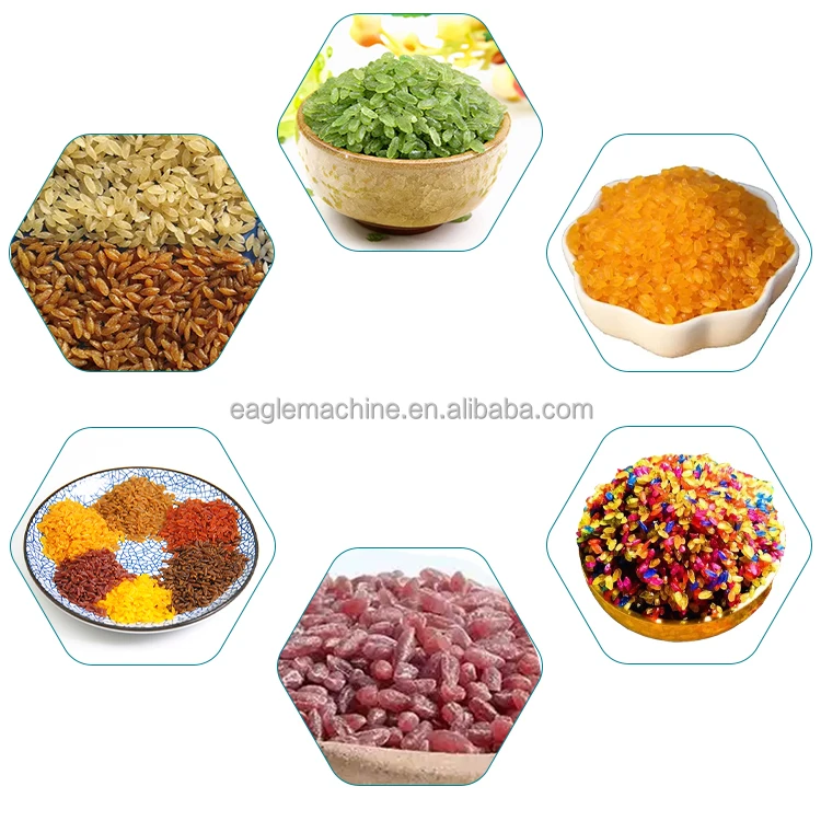Jinan extruded machine for couscous artificial rice self-heating instant rice making lines Machinery