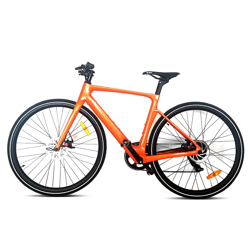 New Design Carbon Fiber Frame Bafang 250w Motor Ebike 7 Speed Shimano Motor 700*32C Tire Electric Bicycle City Ebike