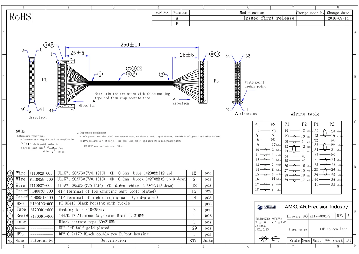 LVDS LCD Cable 30 pin 60 pin Connector LVDS Cable Adaptar Cable LVDS for Electron