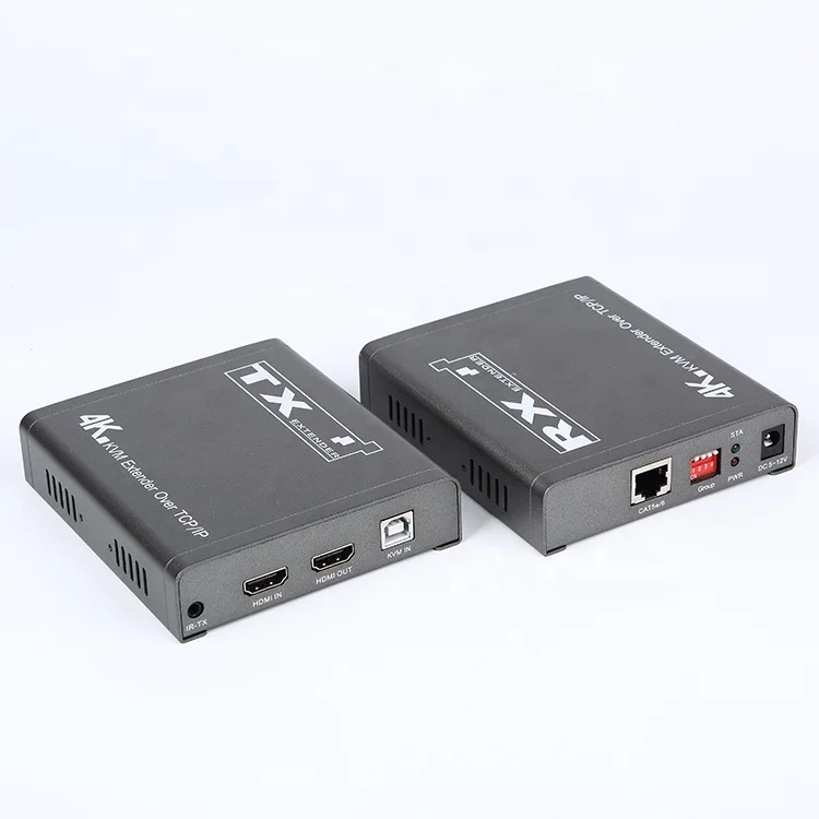 200M HD 4K  Extender  Over TCP/IP Via Cat5e/6 With USB Transmits HD Video And Audio Signals up to 200m