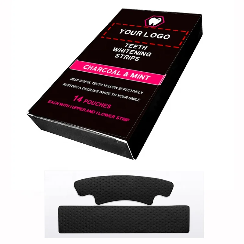 Wholesale Professional Private Label Activated Organic Bamboo Charcoal Teeth Whitening Strips For Dental Care