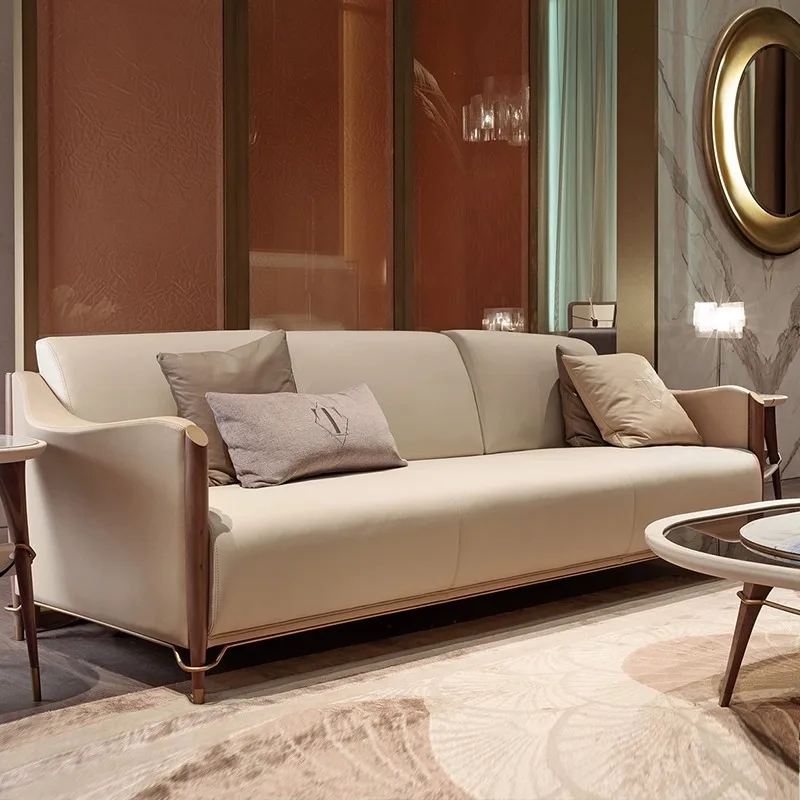 Wooden Sofa Set Sitting Room Furniture Set Living Room Furniture Modern Solid Wood Sofa Luxury Sofa Set Living Room New Design