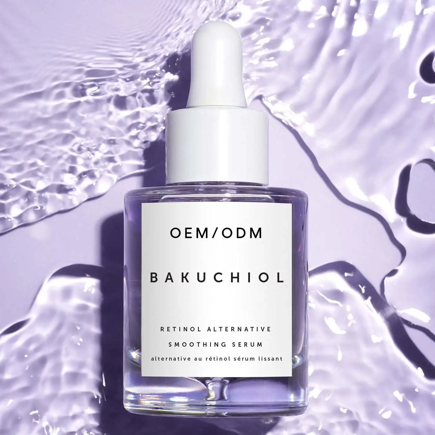 Private Label Bakuchiol Retinol Serum Alternative Smoothing Serum Lighten And Fade Fine Lines For All Skin