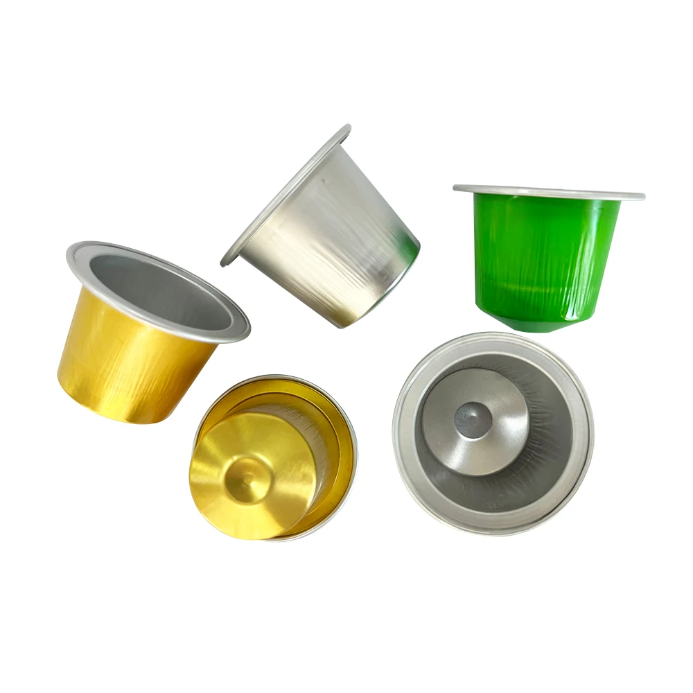 Aluminum Foil Coffee Capsule Custom Size Aluminum Foil Seal Pod Compatible Coffee Capsules for Nespresso