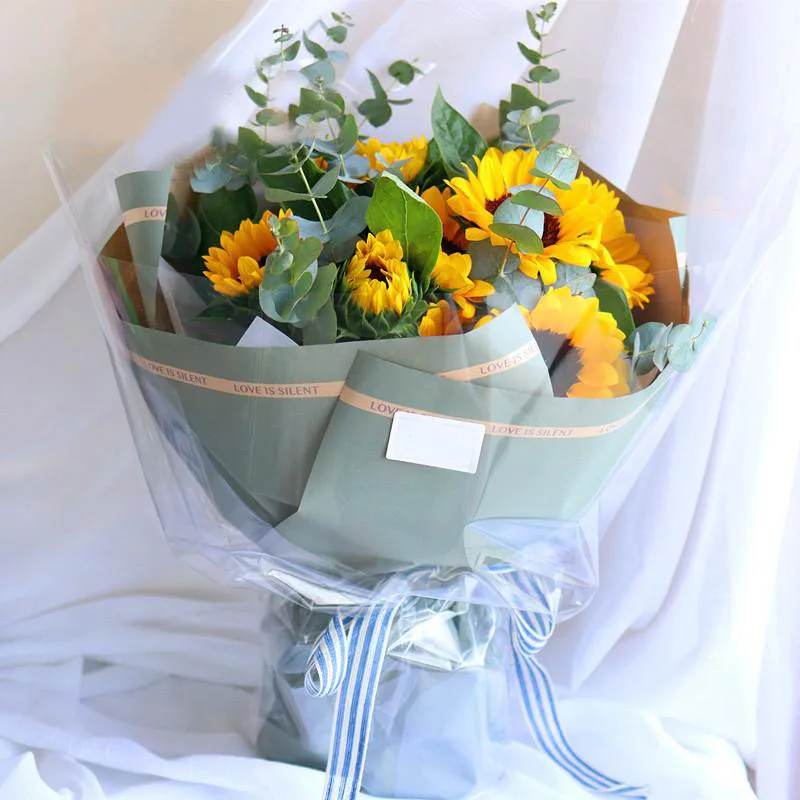 Reel Full Clear Plastic Paper Cellophane Flower Fruit Basket Wrapping Paper Material Clear Cellophane sheet