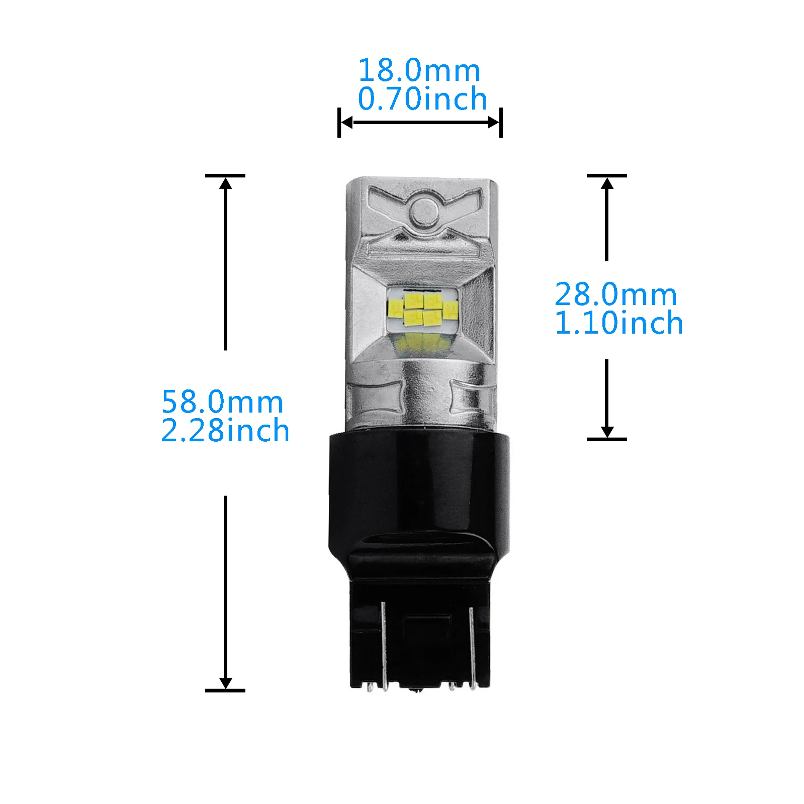 Новинка 2021 самая низкая цена 12 В 24 12SMD CSP с резистором 3156 светодиодная лампа белого цвета для поворотного