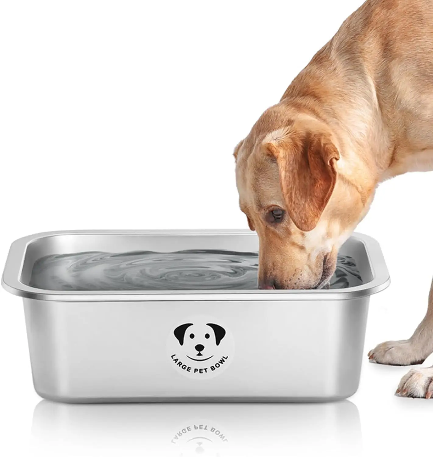 OEM Wholesale High-Capacity Stainless Steel Dog Bowls for Large Dogs Durable Metal Feeding Bowls for Food and Water
