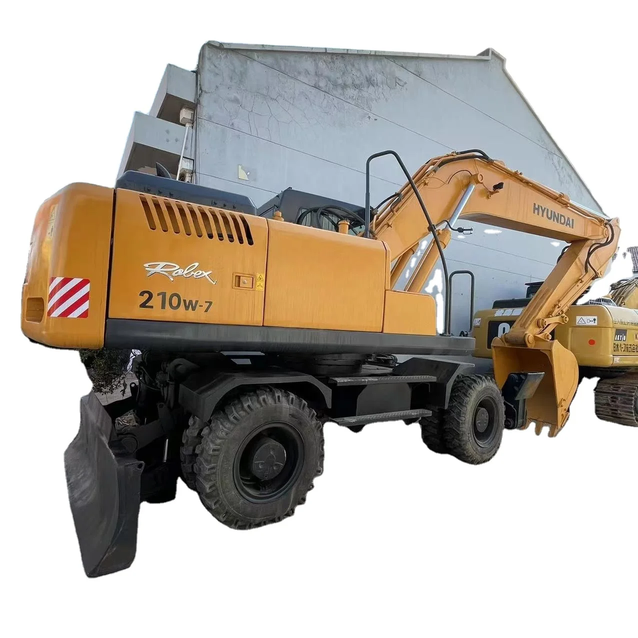 best price used 20ton hyundai wheel excavator R210w-7 in excellent working condition