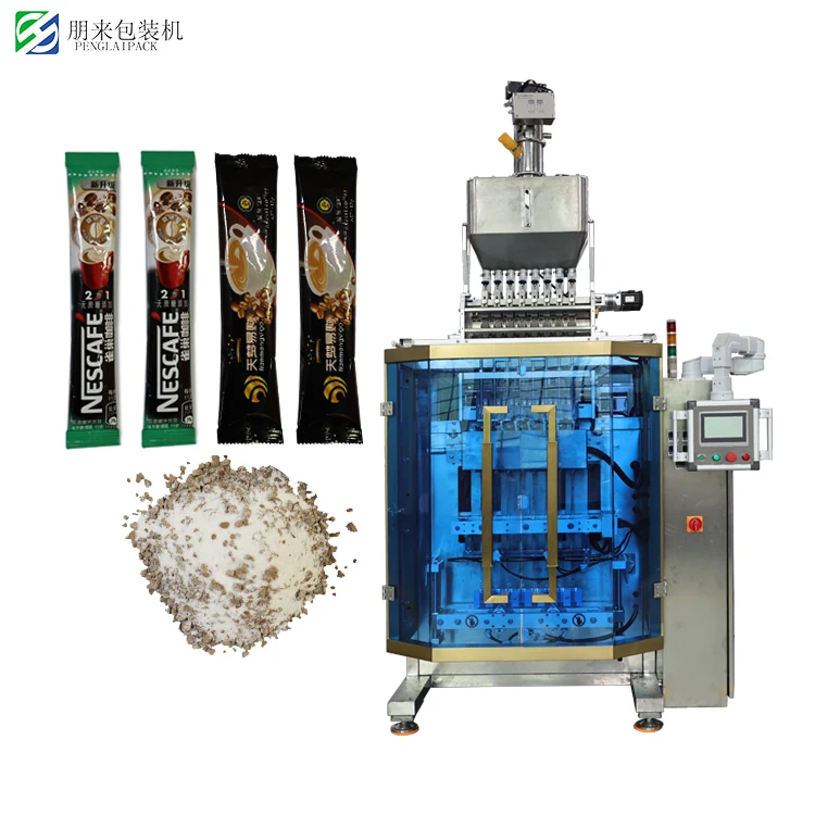 Multi-lane Automatic 5 -10 grams hotel sugar salt stick granule sachet packing machine