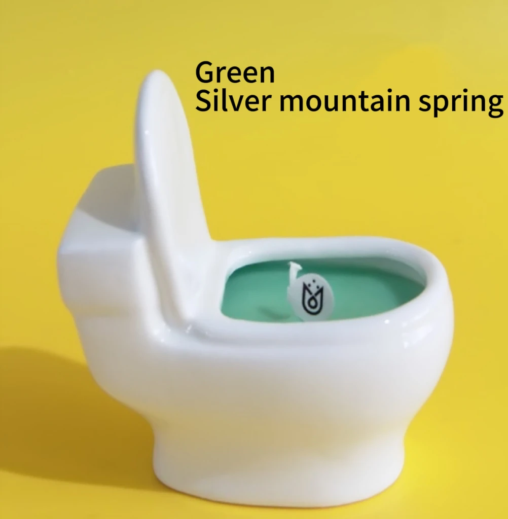 Quirky Customized Toilet-themed Scented Candles Handcrafted from Paraffin Wax with Decorative Aromatherapy Fragrance