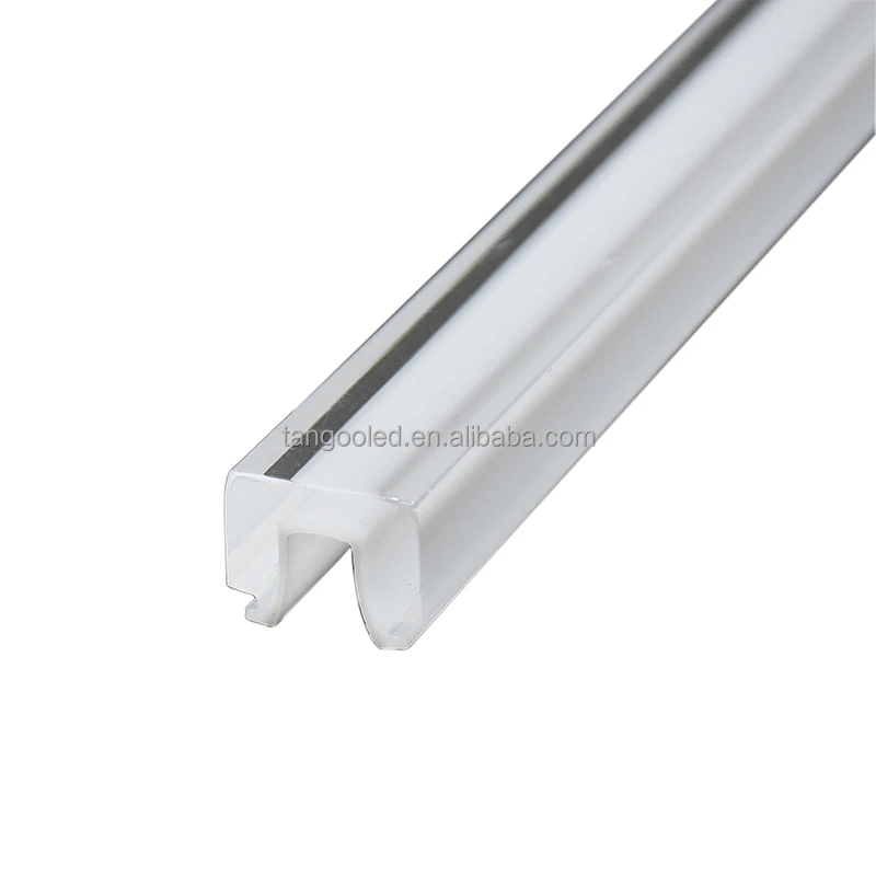 Acrylic plastic co-extrusion double color led lighting linear thick diffuser cover crystal PMMA lampshade OEM/ODM