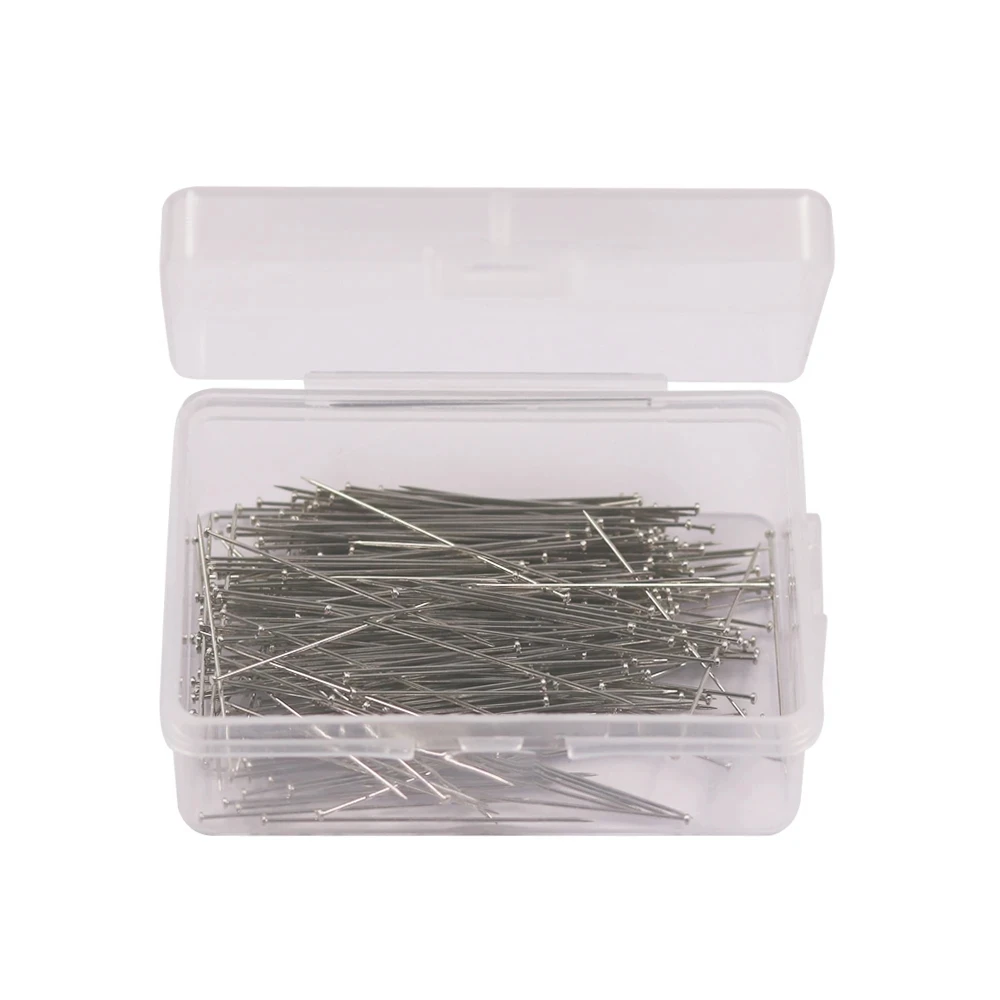 300Pcs Stainless Steel Sewing Pins Fine Satin Straight Pin Dressmaker Pins Tailor Fabric Craft for Jewelry Making Sewing Tools
