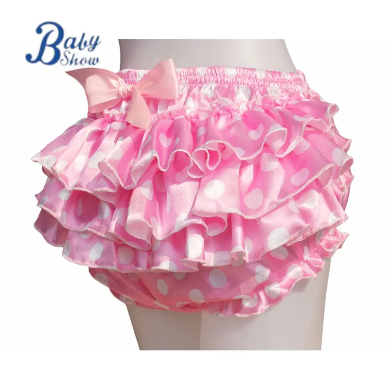 babyshow DDLG Adult Baby Ruffled Lace Edge silk PVC Panties Bloomers Diaper cover plastic double layer briefs