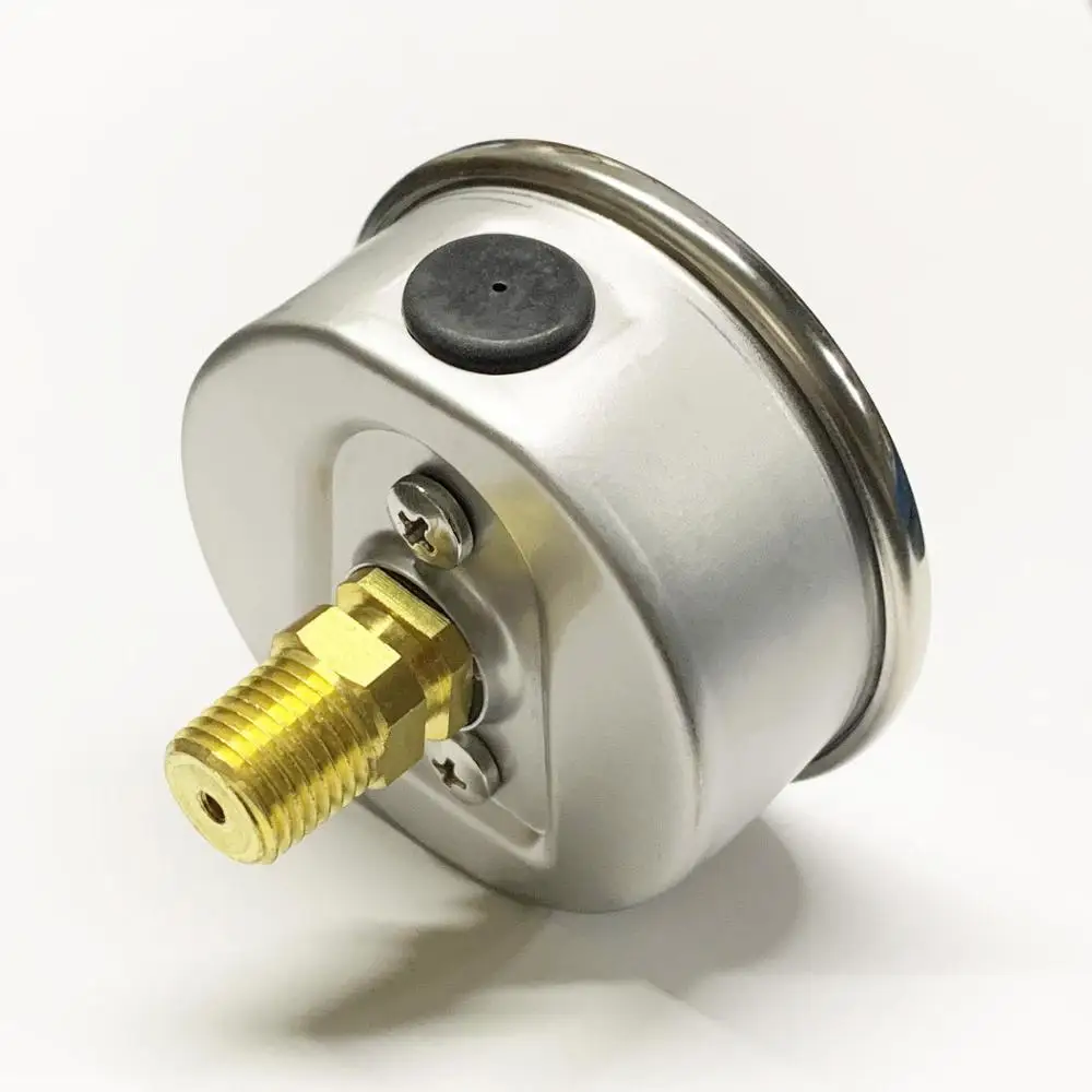 Ударопрочный Двойной манометр, масляный Манометр с глицерином, 2,5 дюйма, Y63 0-1 бар/15 фунтов на кв. дюйм, 1/4NPT