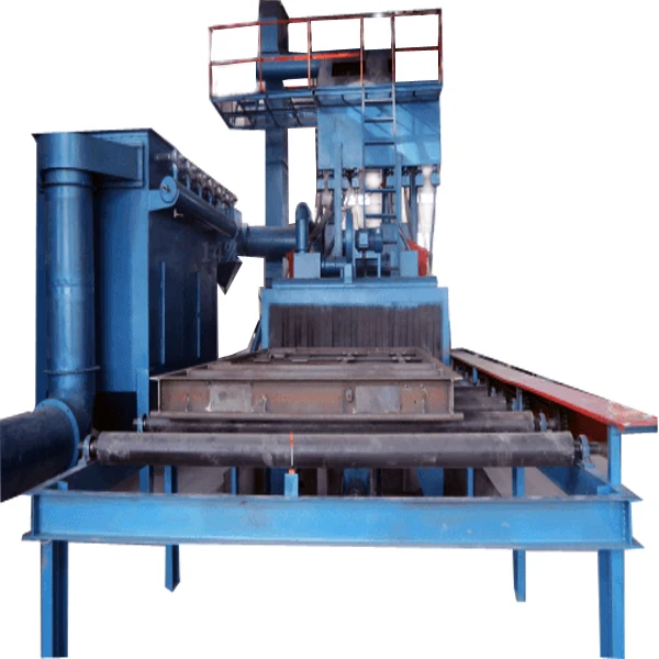 Q69 rotary table bar shot blasting machine for automotive castings surface