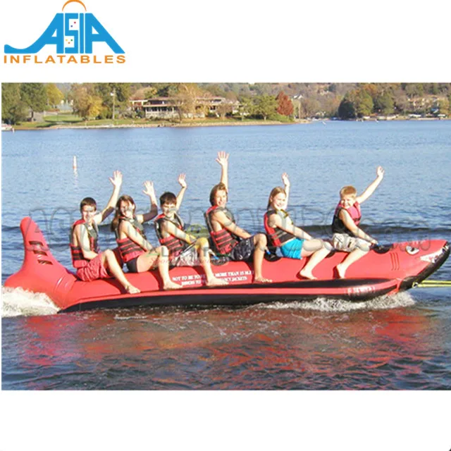 Inflatable Shark Boat Banana Boat Towable Water Ski Tube
