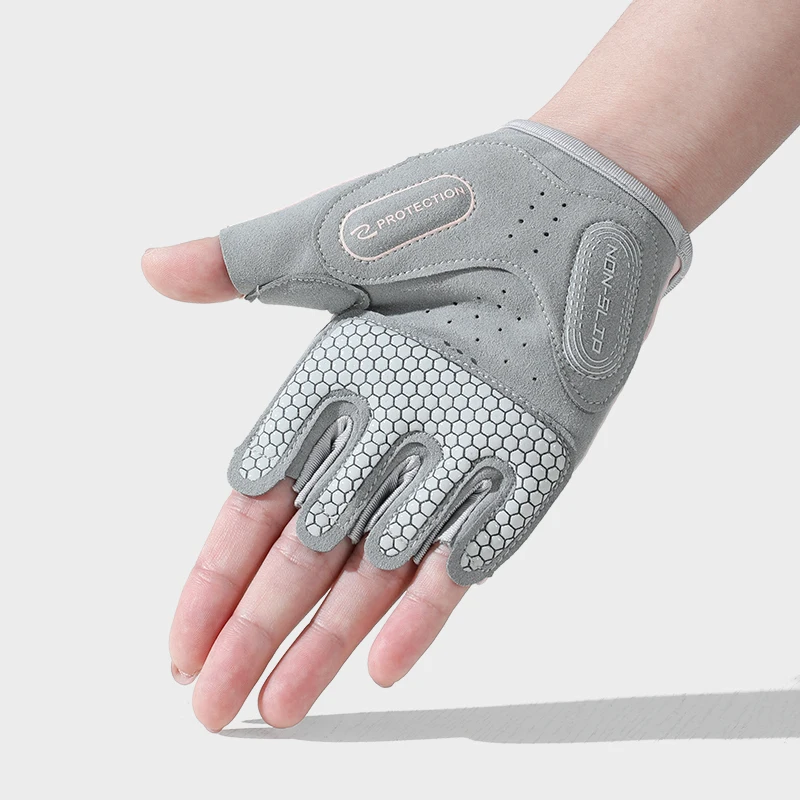 Custom Gel Padded Half Finger Sport Women Fitness Weight Lifting Gym Gloves